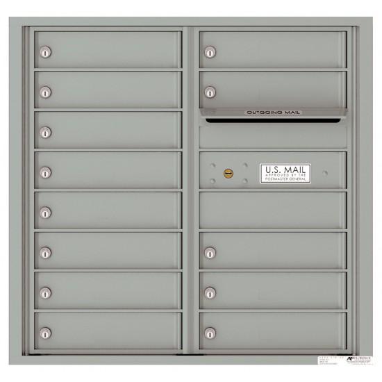 Load image into Gallery viewer, 4C08D-13 - 13 Tenant Doors with Outgoing Mail Compartment - 4C Wall Mount 8-High Mailboxes