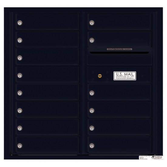 Load image into Gallery viewer, 4C08D-14 - 14 Tenant Doors with Outgoing Mail Compartment - 4C Wall Mount 8-High Mailboxes