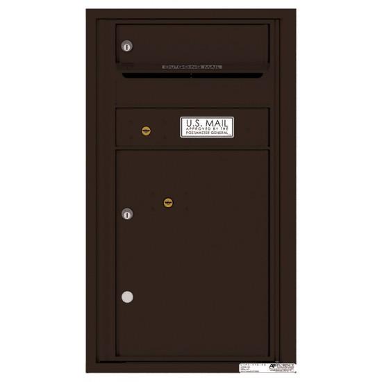 Load image into Gallery viewer, 4C08S-01 - 1 Tenant Doors with 1 Parcel Locker and Outgoing Mail Compartment - 4C Wall Mount 8-High Mailboxes