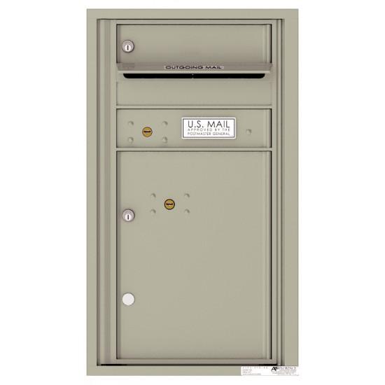 Load image into Gallery viewer, 4C08S-01 - 1 Tenant Doors with 1 Parcel Locker and Outgoing Mail Compartment - 4C Wall Mount 8-High Mailboxes
