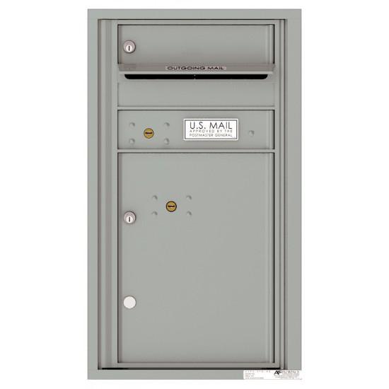 Load image into Gallery viewer, 4C08S-01 - 1 Tenant Doors with 1 Parcel Locker and Outgoing Mail Compartment - 4C Wall Mount 8-High Mailboxes