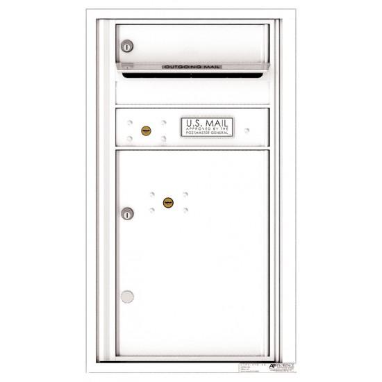 Load image into Gallery viewer, 4C08S-01 - 1 Tenant Doors with 1 Parcel Locker and Outgoing Mail Compartment - 4C Wall Mount 8-High Mailboxes