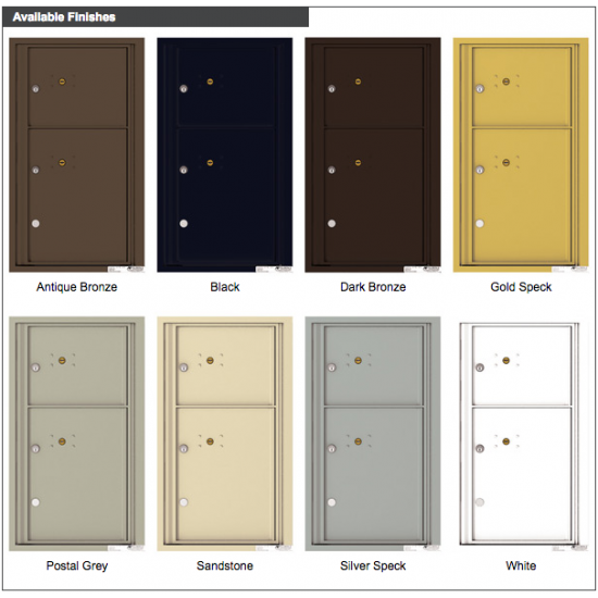 Load image into Gallery viewer, 4C08S-2P - 2 Parcel Doors Unit - 4C Wall Mount 8-High