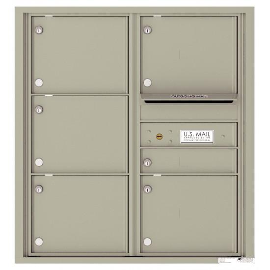 Load image into Gallery viewer, 4C09D-06 - 6 Tenant Doors with Outgoing Mail Compartment - 4C Wall Mount 9-High Mailboxes