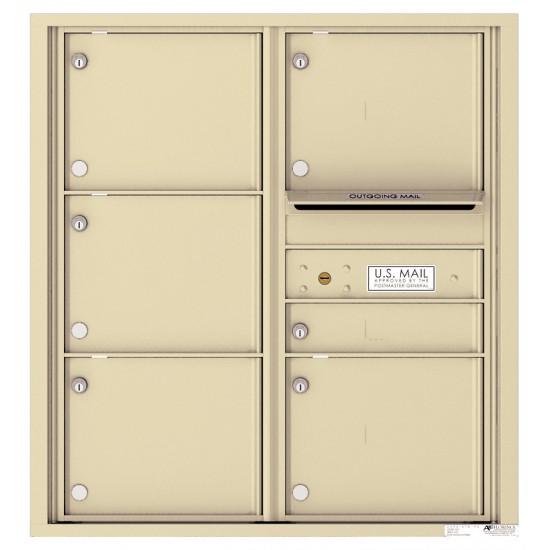Load image into Gallery viewer, 4C09D-06 - 6 Tenant Doors with Outgoing Mail Compartment - 4C Wall Mount 9-High Mailboxes