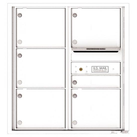 Load image into Gallery viewer, 4C09D-06 - 6 Tenant Doors with Outgoing Mail Compartment - 4C Wall Mount 9-High Mailboxes