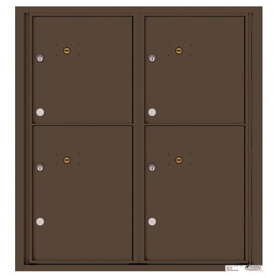 Load image into Gallery viewer, 4C09D-4P - 4 Parcel Doors Unit - 4C Wall Mount 9-High
