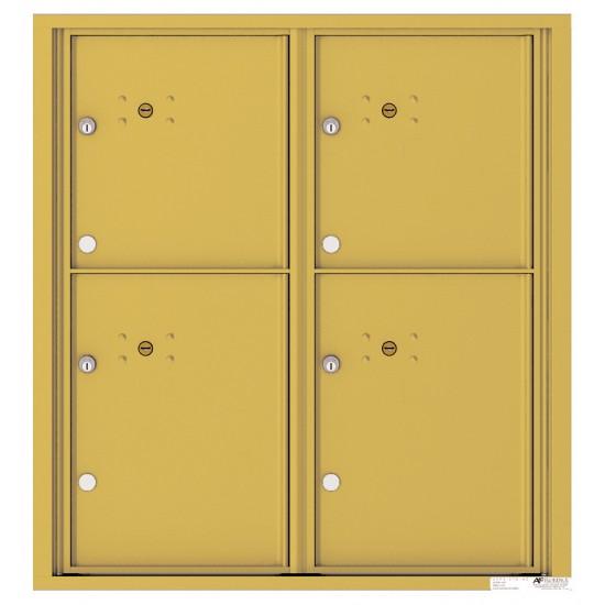 Load image into Gallery viewer, 4C09D-4P - 4 Parcel Doors Unit - 4C Wall Mount 9-High