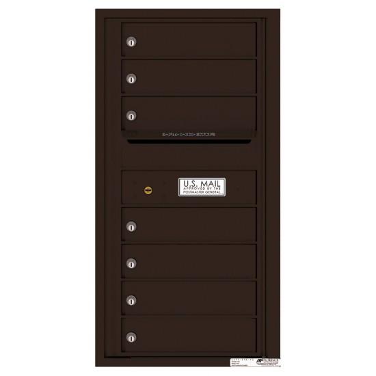 Load image into Gallery viewer, 4C09S-07 - 7 Tenant Doors with Outgoing Mail Compartment - 4C Wall Mount 9-High Mailboxes