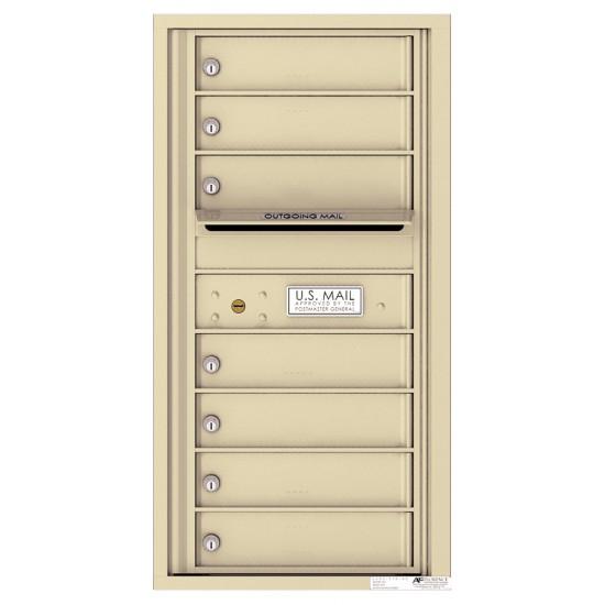 Load image into Gallery viewer, 4C09S-07 - 7 Tenant Doors with Outgoing Mail Compartment - 4C Wall Mount 9-High Mailboxes