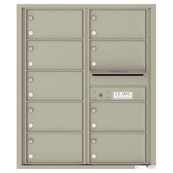 Load image into Gallery viewer, 4C10D-09 - 9 Tenant Doors with Outgoing Mail Compartment - 4C Wall Mount 10-High Mailboxes