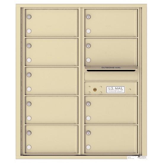 Load image into Gallery viewer, 4C10D-09 - 9 Tenant Doors with Outgoing Mail Compartment - 4C Wall Mount 10-High Mailboxes