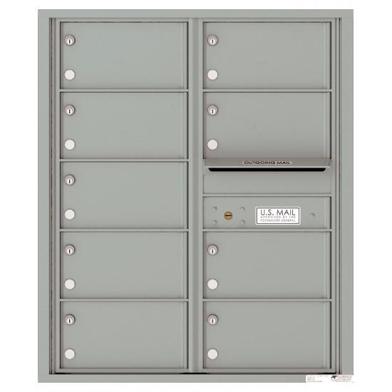 Load image into Gallery viewer, 4C10D-09 - 9 Tenant Doors with Outgoing Mail Compartment - 4C Wall Mount 10-High Mailboxes