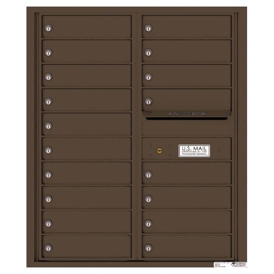 Load image into Gallery viewer, 4C10D-18 - 18 Tenant Doors with Outgoing Mail Compartment - 4C Wall Mount 10-High Mailboxes