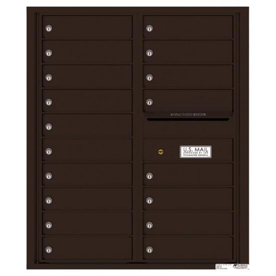Load image into Gallery viewer, 4C10D-18 - 18 Tenant Doors with Outgoing Mail Compartment - 4C Wall Mount 10-High Mailboxes