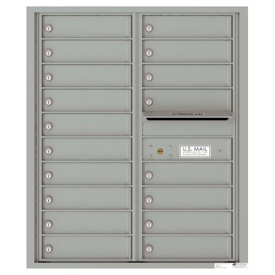 Load image into Gallery viewer, 4C10D-18 - 18 Tenant Doors with Outgoing Mail Compartment - 4C Wall Mount 10-High Mailboxes