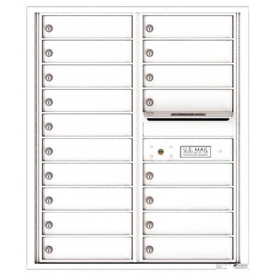 Load image into Gallery viewer, 4C10D-18 - 18 Tenant Doors with Outgoing Mail Compartment - 4C Wall Mount 10-High Mailboxes