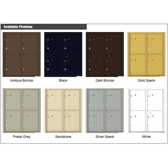 Load image into Gallery viewer, 4CADD-4P - 4 Parcel Doors Unit - 4C Wall Mount ADA Height