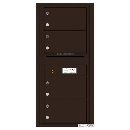Load image into Gallery viewer, 4C10S-04 - 4 Oversized Tenant Doors with Outgoing Mail Compartment - 4C Wall Mount 10-High Mailboxes