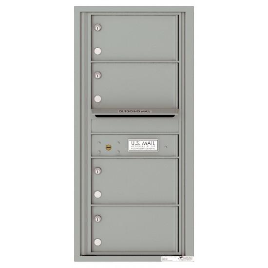 Load image into Gallery viewer, 4C10S-04 - 4 Oversized Tenant Doors with Outgoing Mail Compartment - 4C Wall Mount 10-High Mailboxes