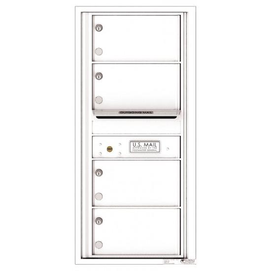 Load image into Gallery viewer, 4C10S-04 - 4 Oversized Tenant Doors with Outgoing Mail Compartment - 4C Wall Mount 10-High Mailboxes