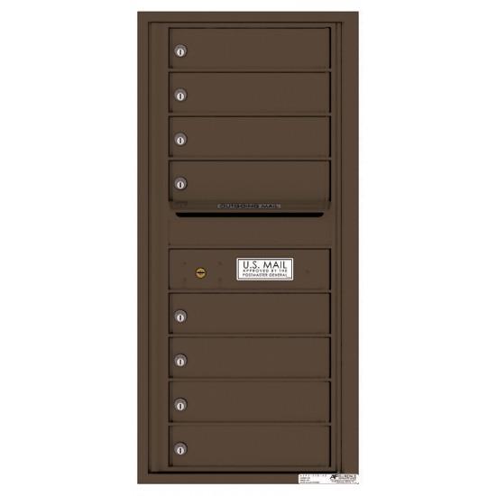 Load image into Gallery viewer, 4C10S-08 - 8 Tenant Doors with Outgoing Mail Compartment - 4C Wall Mount 10-High Mailboxes