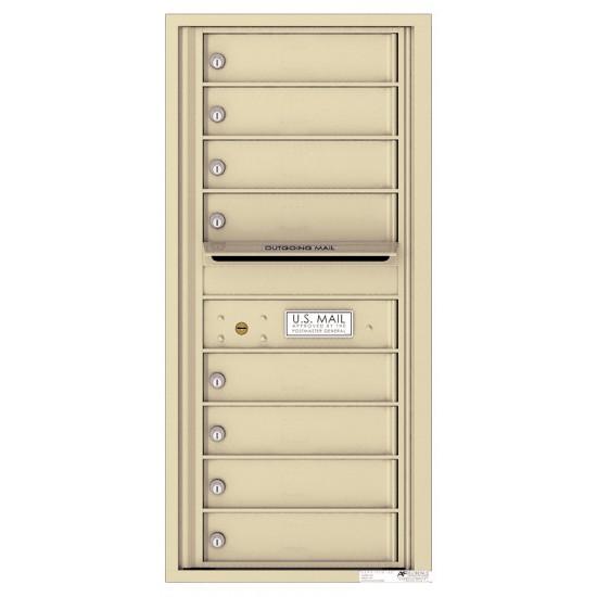 Load image into Gallery viewer, 4C10S-08 - 8 Tenant Doors with Outgoing Mail Compartment - 4C Wall Mount 10-High Mailboxes