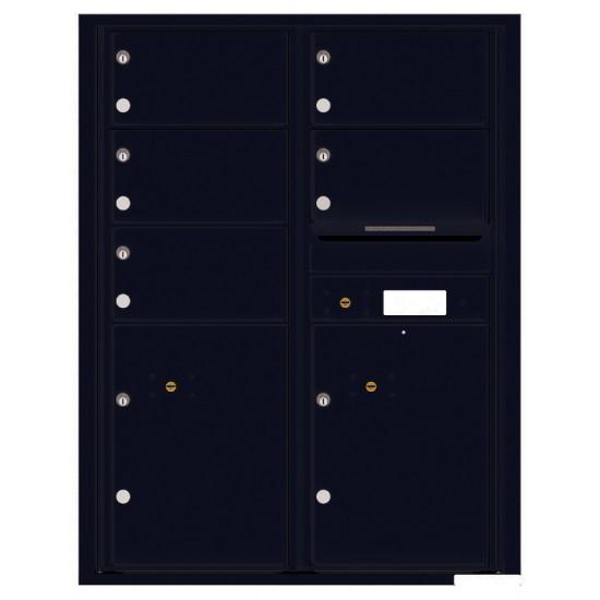 Load image into Gallery viewer, 4C11D-05 - 5 Oversized Tenant Doors with 2 Parcel Lockers and Outgoing Mail Compartment - 4C Wall Mount 11-High Mailboxes