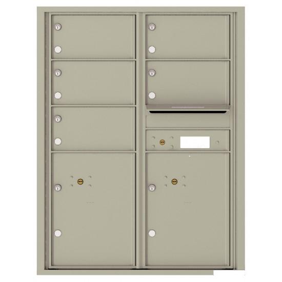 Load image into Gallery viewer, 4C11D-05 - 5 Oversized Tenant Doors with 2 Parcel Lockers and Outgoing Mail Compartment - 4C Wall Mount 11-High Mailboxes