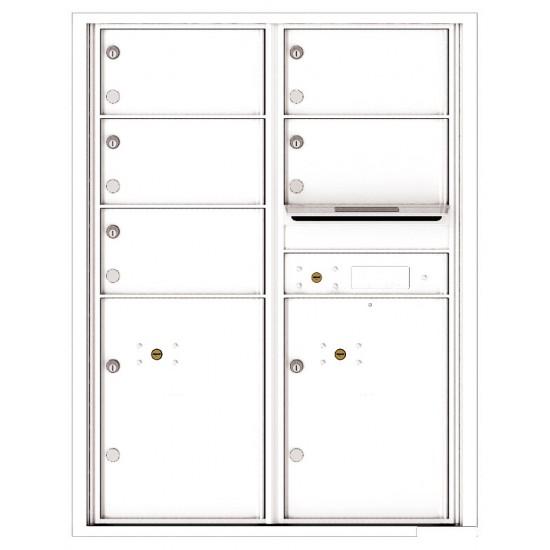 Load image into Gallery viewer, 4C11D-05 - 5 Oversized Tenant Doors with 2 Parcel Lockers and Outgoing Mail Compartment - 4C Wall Mount 11-High Mailboxes
