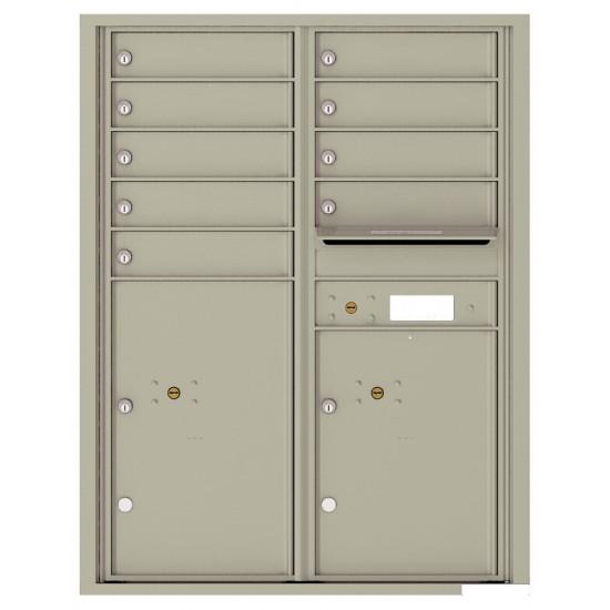 Load image into Gallery viewer, 4C11D-09 - 9 Tenant Doors with 2 Parcel Lockers and Outgoing Mail Compartment - 4C Wall Mount 11-High Mailboxes
