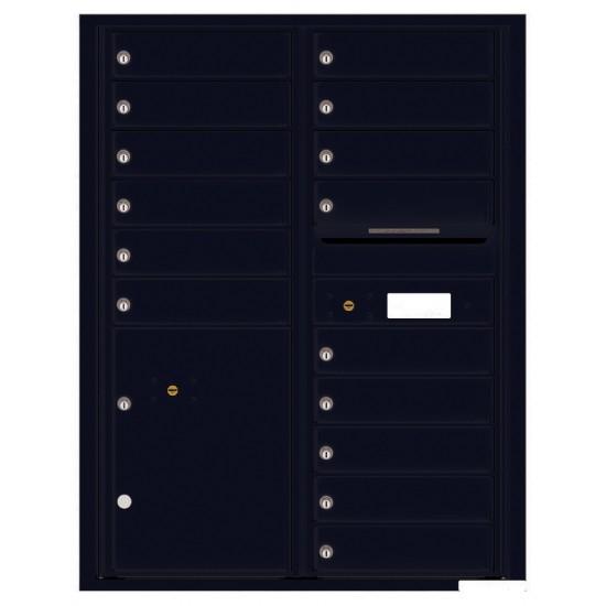 Load image into Gallery viewer, 4C11D-15 - 15 Tenant Doors with Parcel Locker and Outgoing Mail Compartment - 4C Wall Mount 11-High Mailboxes