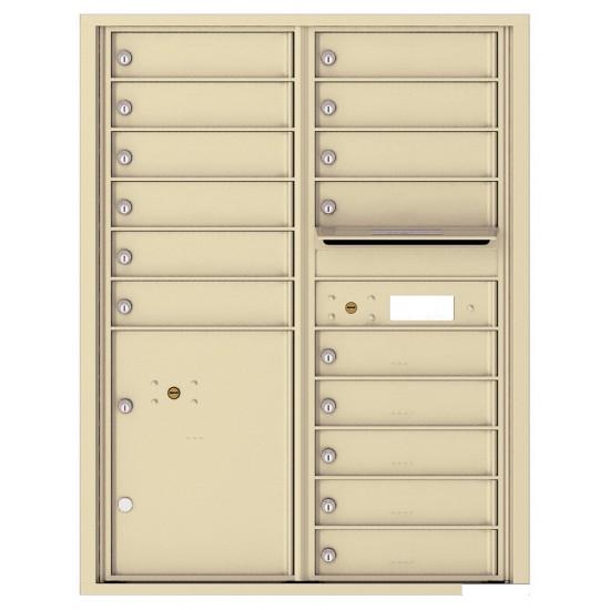Load image into Gallery viewer, 4C11D-15 - 15 Tenant Doors with Parcel Locker and Outgoing Mail Compartment - 4C Wall Mount 11-High Mailboxes