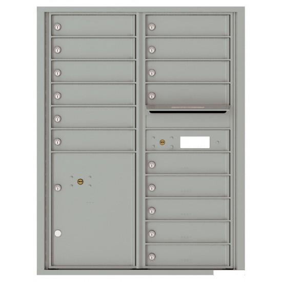Load image into Gallery viewer, 4C11D-15 - 15 Tenant Doors with Parcel Locker and Outgoing Mail Compartment - 4C Wall Mount 11-High Mailboxes