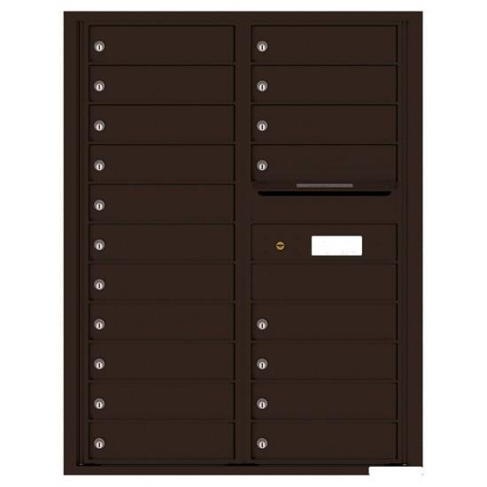 Load image into Gallery viewer, 4C11D-19 - 19 Tenant Doors with Outgoing Mail Compartment - 4C Wall Mount 11-High Mailboxes