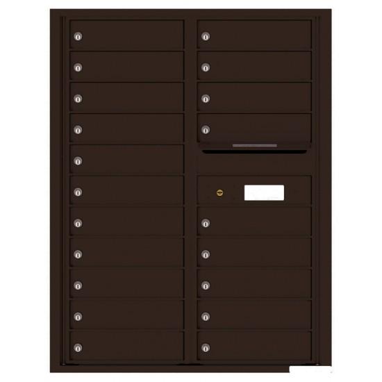 Load image into Gallery viewer, 4C11D-20 - 20 Tenant Doors with Outgoing Mail Compartment - 4C Wall Mount 11-High Mailboxes USPS Approved