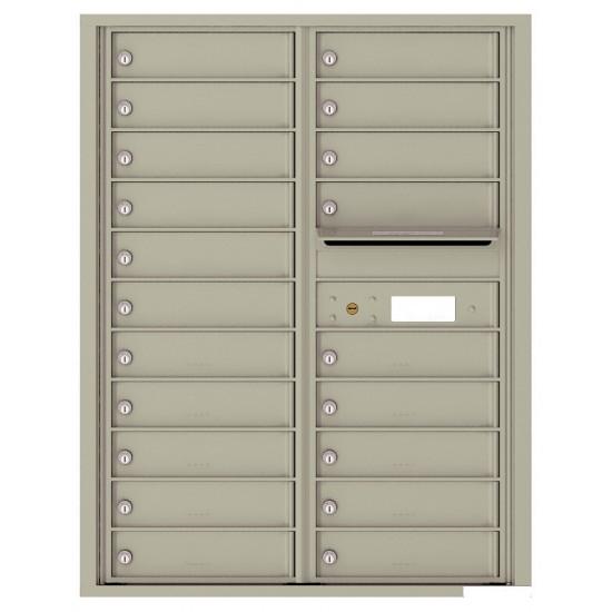 Load image into Gallery viewer, 4C11D-20 - 20 Tenant Doors with Outgoing Mail Compartment - 4C Wall Mount 11-High Mailboxes USPS Approved