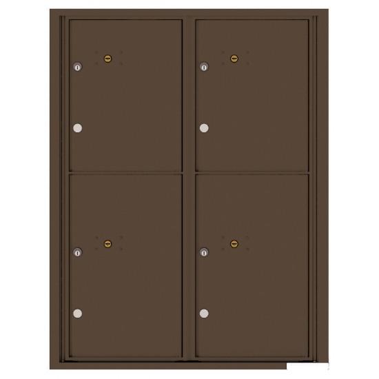 Load image into Gallery viewer, 4C11D-4P - 4 Parcel Doors Unit - 4C Wall Mount 11-High