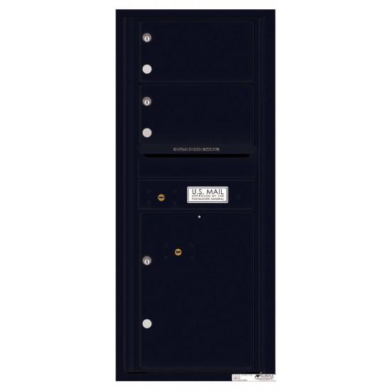 Load image into Gallery viewer, 4C11S-02 - 2 Oversized Tenant Doors with 1 Parcel Lockers and Outgoing Mail Compartment - 4C Wall Mount 11-High Mailboxes
