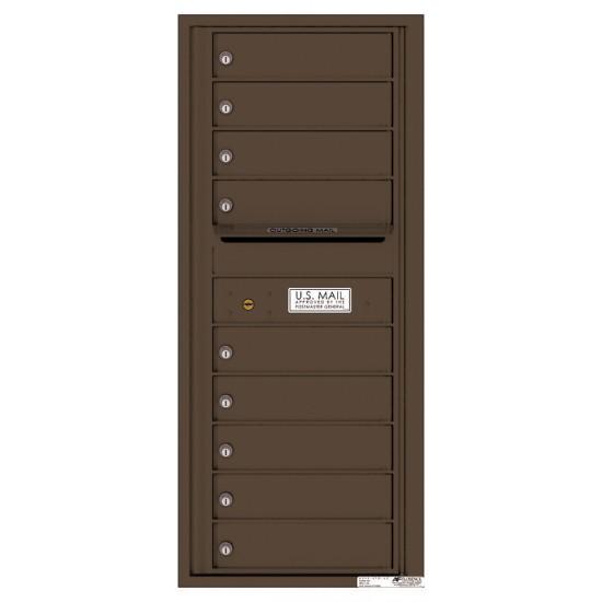 Load image into Gallery viewer, 4C11S-09 - 9 Tenant Doors with Outgoing Mail Compartment - 4C Wall Mount 11-High Mailboxes