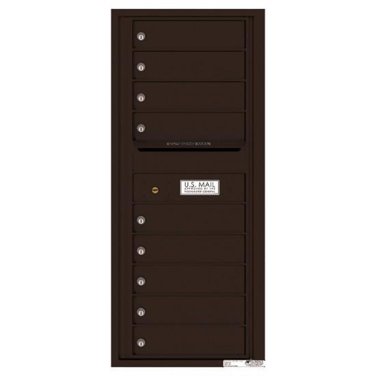 Load image into Gallery viewer, 4C11S-09 - 9 Tenant Doors with Outgoing Mail Compartment - 4C Wall Mount 11-High Mailboxes