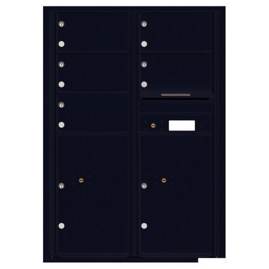 Load image into Gallery viewer, 4C12D-05 - 5 Oversized Tenant Doors with 2 Parcel Lockers and Outgoing Mail Compartment - 4C Wall Mount 12-High Mailboxes