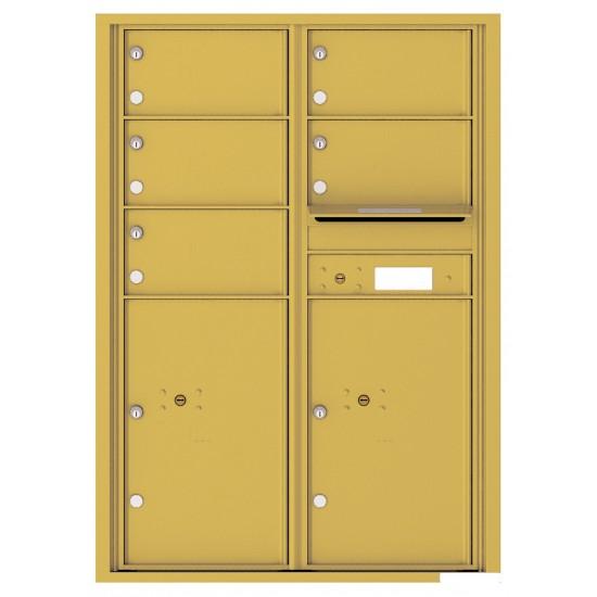 Load image into Gallery viewer, 4C12D-05 - 5 Oversized Tenant Doors with 2 Parcel Lockers and Outgoing Mail Compartment - 4C Wall Mount 12-High Mailboxes