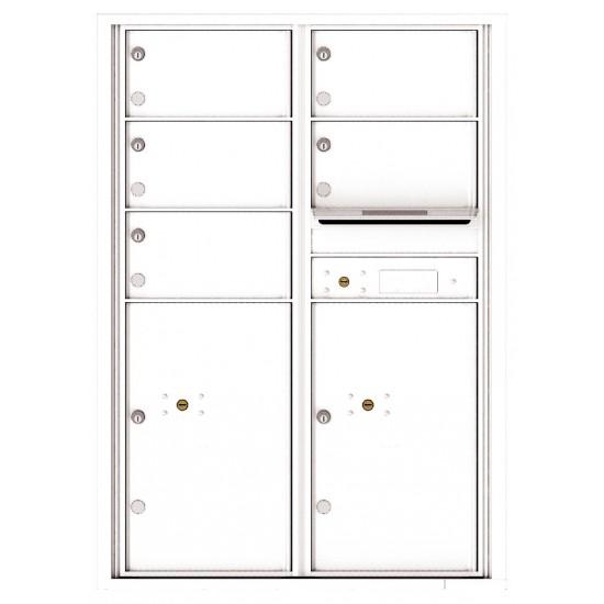 Load image into Gallery viewer, 4C12D-05 - 5 Oversized Tenant Doors with 2 Parcel Lockers and Outgoing Mail Compartment - 4C Wall Mount 12-High Mailboxes