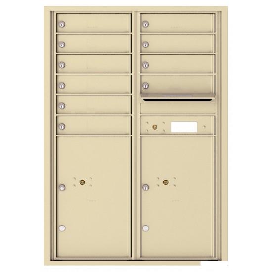 Load image into Gallery viewer, 4C12D-10 - 10 Tenant Doors with 2 Parcel Lockers and Outgoing Mail Compartment - 4C Wall Mount 12-High Mailboxes