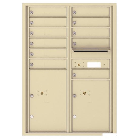 Load image into Gallery viewer, 4C12D-11 - 11 Tenant Doors with 2 Parcel Lockers and Outgoing Mail Compartment - 4C Wall Mount 12-High Mailboxes