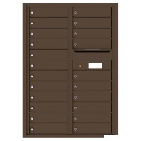 Load image into Gallery viewer, 4C12D-22 - 22 Tenant Doors with Outgoing Mail Compartment - 4C Wall Mount 12-High Mailboxes