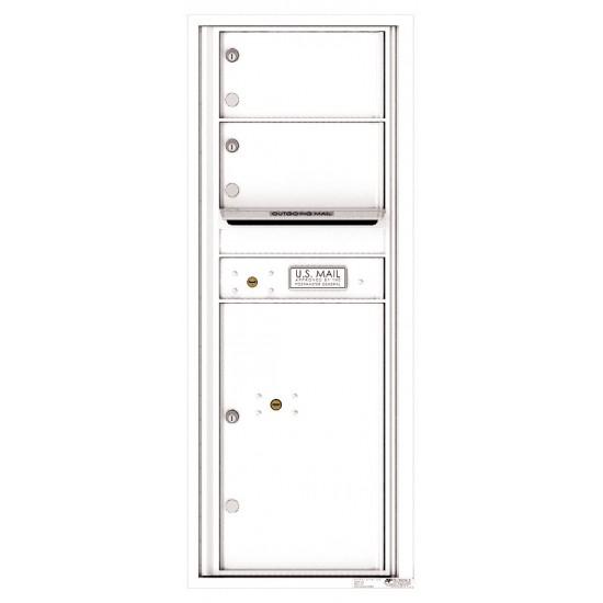 Load image into Gallery viewer, 4C12S-02 - 2 Oversized Tenant Doors with 1 Parcel Locker and Outgoing Mail Compartment - 4C Wall Mount 12-High Mailboxes