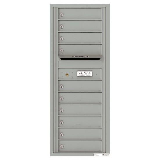 Load image into Gallery viewer, 4C12S-10 - 10 Tenant Doors with Outgoing Mail Compartment - 4C Wall Mount 12-High Mailboxes