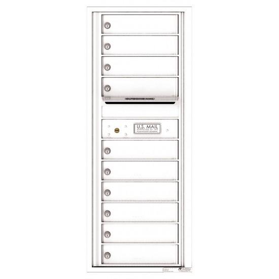 Load image into Gallery viewer, 4C12S-10 - 10 Tenant Doors with Outgoing Mail Compartment - 4C Wall Mount 12-High Mailboxes